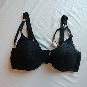 Strappy black bra